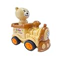 Unbreakable Funny Cartoon Pull Back Friction Power diecast Toy Vehicle Push and Go Crawling Toys for Boys and Girl's Kids, 3 Years (Multicolor) (AUTO-Pull Back)