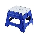 Primelife 12 Inches Super Strong Folding Step Stool for Adults and Kids, Kitchen Stepping Stools, Garden Step Stool Kitchen Stool (Blue - White)(Prime)