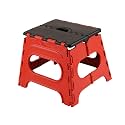 Primelife 12 Inches Super Strong Folding Step Stool for Adults and Kids, Kitchen Stepping Stools, Garden Step Stool Kitchen Stool (Red - Black)(Prime)