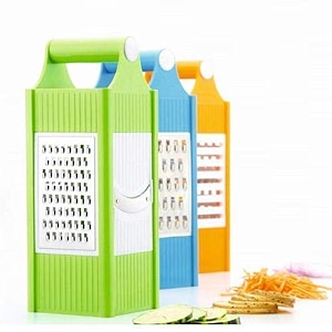 primelife kitchen 4 in 1 stainless steel multipurpose slicer grater chopper amp cutterslicer vegetable slicer cutter - multicolor 4 in 1 grater