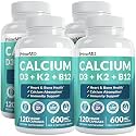 PrimeMD 4-in-1 Calcium 600mg, Vitamin D3 K2 5000IU, Vegan Non-GMO, 480ct