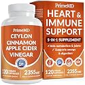 PrimeMD Ceylon Cinnamon 2355mg with Cider Vinegar & Ginseng, 120ct