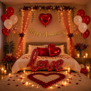 PRIMERISE Solid Happy Anniversary Decoration Items -