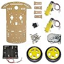 CT-PS-2WDKIT 2Wd Smart Robot Bot with Chassis, Bo Motor, Wheels, Clamps, Speed Encoder, Battery Box, Switch - Diy Robot Chassis