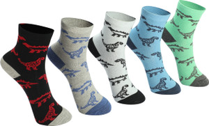 primesox move on boys printed mid-calfcrew pack of 5