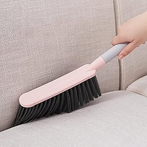 dust removal brush  microfibre bristles  all purpose dusting brush  semi hard long bristle for carpet keyboard home and household white