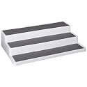 Primeway® Plastic 3 Tier Spice Kitchen Countertop Rack | Non-Skid Organizer | Pantry Kitchen | Bathroom Organizer | Cabinet | Bedroom | Fridge | 3-Step