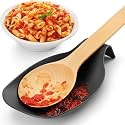 Primeway® PP Spoon Rest for Home & Kitchen | Platform and Dining Table | Holding Messy Spoon While Cooking | Ladle Spatula Cooking Tools Holder for Kitchen Counter | Large | Grey