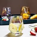PrimeWorld European 300 ml Aquatic Glasses Set of 6 pcs - Tall Drinking Glasses for- Water, Juice, Colddrink, Mojito, Cocktail, Lead-Free, Perfect for Home, Restaurants and Parties