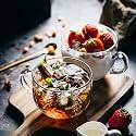 PrimeWorld Glass Coffee Cappuccino Tea Multipurpose Mug with Handle 480 ml Set of 4 Pcs for Breakfast Tea,Milk,Beverage,Oats,Yoghurt,Noodles,Soup etc