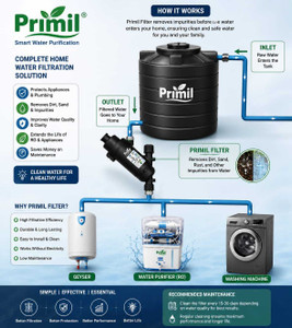 primil 1 inch scrren filter 2 pc tap mount water filter