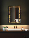 PRINCE ART Led Mirror with Light Bathroom Wall Decor Makeup Room 18x24 Inch LT83 Bathroom Mirror (Designer Finish : Polished)