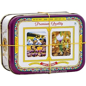 prince pure spanish kesar saffron original tested amp certified by nabl accredited laboratory a quality use for pregnant women sweets amp milk 50 gram tin