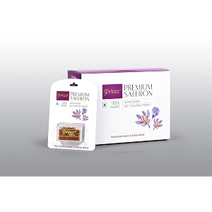 prince pure spanish kesar saffron original tested amp certified by nabl accredited laboratory a quality use for pregnant women sweets amp milk 500 mg x 20 pcs total 10 gram