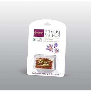 prince pure spanish kesar saffron original tested amp certified by nabl accredited laboratory a quality use for pregnant women sweets amp milk 2 gram
