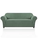 PrinceDeco Couch Covers for 3 Cushion Couch Sofa Pet Friendly Extra Large Couch Cover for Oversized Sofa Washable Furniture Protector Fitted Sofa Slipcovers Stay in Place(XL Sofa, Loden Frost)