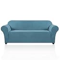 PrinceDeco Couch Covers for 3 Cushion Couch Sofa Pet Friendly Extra Large Couch Cover for Oversized Sofa Washable Furniture Protector Fitted Sofa Slipcovers Stay in Place(XL Sofa, Storm Blue)