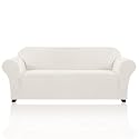 PrinceDeco Couch Covers for 3 Cushion Couch Sofa Pet Friendly Extra Large Couch Cover for Oversized Sofa Washable Furniture Protector Fitted Sofa Slipcovers Stay in Place(XL Sofa, Porcelain)