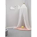 Princess Canopy for Girls Bed,Kids Bed Canopy,Princess Hanging Mosquito Net for Baby Crib Nook Castle Nursery for Kid's Room Decor (White)