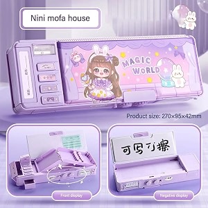 princess style pencil case cartoon large capacity writing case multi-function code lock pencil case return gifts for kids