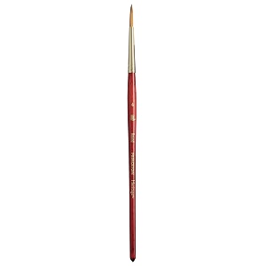 princeton heritage short handle round paint brush  maximum colour holding capacity  even amp consistent flow  fine detail to broad washes size - 4