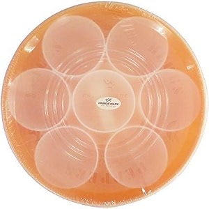 princeware plastic new spice container - 8 pieces orange