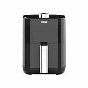 Pringle AF1408 Manual Air Fryer 3.2L For Home With Timer Control Fry, Bake, Roast, Toast, Defrost, Grill, 360° High Speed Air Circulation Technology 1250 W with Non-Stick 3.2 L Basket- Black