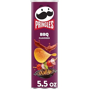 pringles bbq potato crisps 158 gram purple