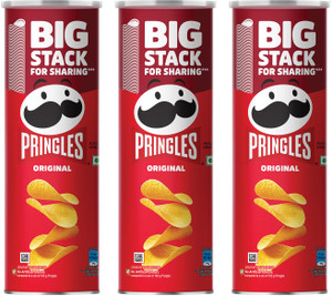 pringles original potato chips crispy snack classic salted chips 3 x 141 g
