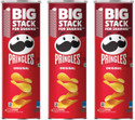 Pringles Original Potato Chips, Crispy Snack, Classic Salted Chips (3 x 141 g)