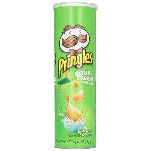 pringles potato chips sour cream and onion 169g 596 ounces