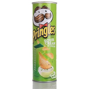 pringles sour cream and onion 110 gram