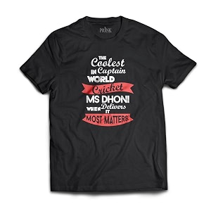 Prink M.S. Dhoni Cricketers Printed T-Shirts