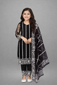 PRINSH STORE Girls Festive Party Kurta