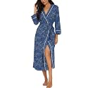 PrinStory Robes for Women 3/4 Sleeve Long Bath Robe XS-4XL