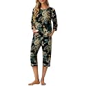 PrinStory Womens Pajama Sets Capri Pjs Soft