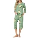 PrinStory Womens Pajama Sets Capri Pjs Soft