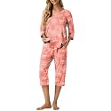 PrinStory Womens Pajama Sets Capri Pjs Soft