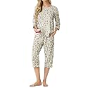 PrinStory Womens Pajama Sets Capri Pjs Soft