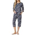 PrinStory Womens Pajama Sets Capri Pjs Soft