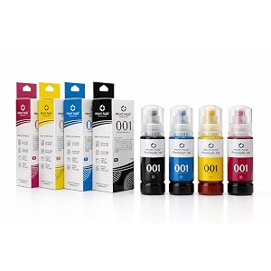 001 premium refill ink compatible for printers l3110 l3150 l4260 l4160 l3152 l3115 l3100 l3101 l3116 l3151 l3156 l1110 l5190l4150l14150l6170 001-4 color combo 70ml each