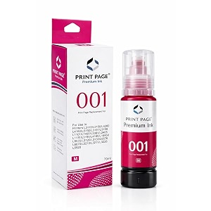 001 premium refill ink compatible for printers l3110 l3150 l4260 l4160 l3152 l3115 l3100 l3101 l3116 l3151 l3156 l1110 l5190 l4150 l14150 l6170 l6160 magenta 70ml - 1 pcs