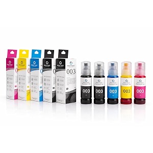 003 premium refill ink compatible for printers l3110 l3150 l4260 l4160 l3152 l3115 l3100 l3101 l3116 l3151 l3156l1110l5190l4150l14150l6170 003 - cym  2 black 70ml each