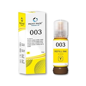 003 premium refill ink compatible for printers l3110 l3150 l4260 l4160 l3152 l3115 l3100 l3101 l3116 l3151 l3156 l1110 l5190 l4150 l14150 l6170 l6160 003 - yellow