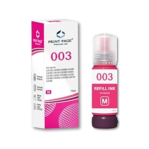 003 premium refill ink compatible for printers l3110 l3150 l4260 l4160 l3152 l3115 l3100 l3101 l3116 l3151 l3156 l1110 l5190 l4150 l14150 l6170 l6160 003 - magenta