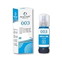 003 Premium Refill Ink Compatible for Printers L3110, L3150, L4260, L4160, L3152, L3115, L3100, L3101, L3116, L3151, L3156, L1110, L5190, L4150, L14150, L6170, L6160 (003 - Cyan)