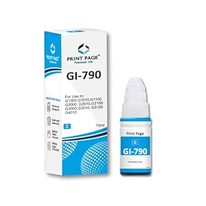 gi 790 premium refill ink compatible for printers g1000 g1010 g1100 g2000 g2010 g2100 g3000 g3010 g3100 g4010 cyan 70ml - 1 pcs