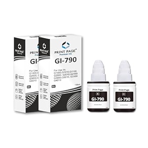 gi 790 premium refill ink compatible for printers g1000 g1010 g1100 g2000 g2010 g2100 g3000 g3010 g3100 g4010 black 135ml - 2 pcs