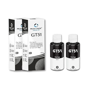 gt51 premium refill ink compatible for ink tank printers 319 410 415 416 419 455 500 515 516 520 530 589 615 720 750 790 670 gt 5810 gt 5811 gt 5820 black 90ml - 2 pcs