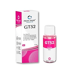gt52 premium refill ink compatible for ink tank printers 319 410 415 416 419 455 500 515 516 520 530 589 720 750 790 670 gt 5810 gt 5811 gt 5820 magenta 70ml - 1 pcs
